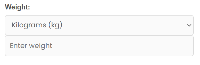 Running Calorie Calculator weight