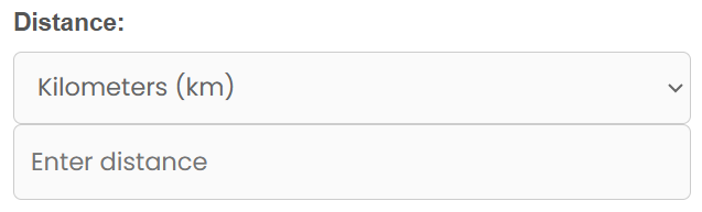 Running Calorie Calculator distance